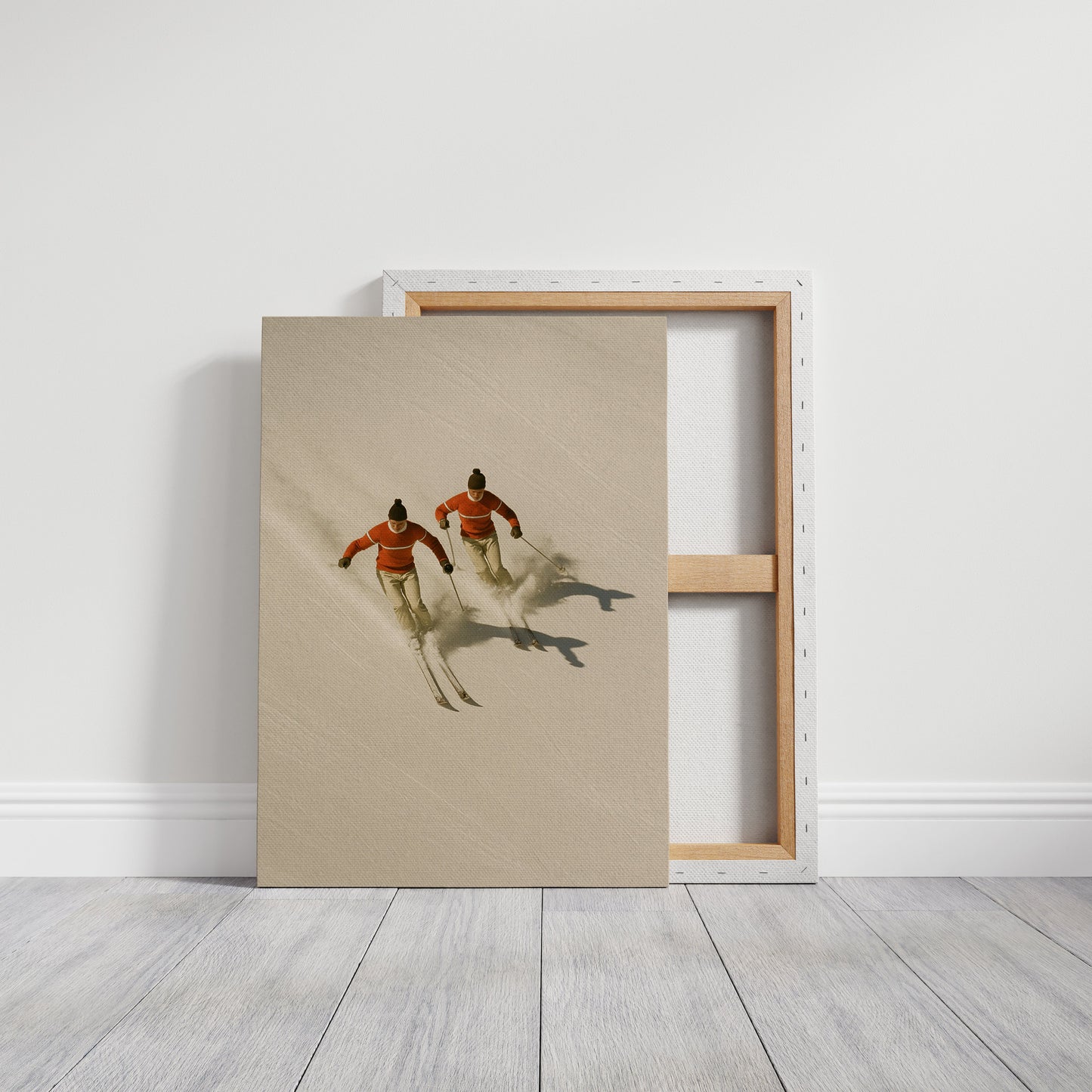 Après-Ski Style – Vintage Skiers Wall Art Print