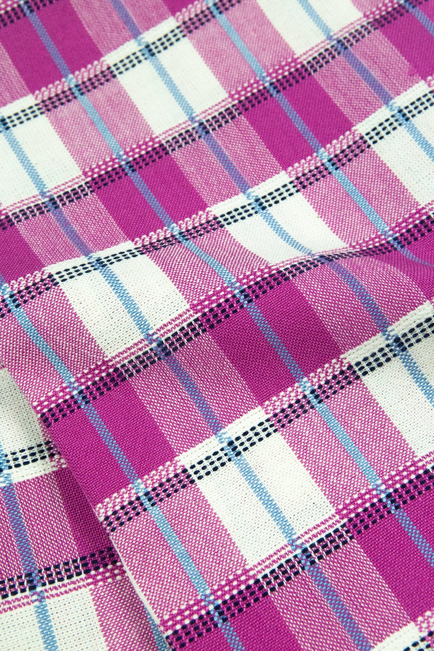 San Andres Gingham Pink & White Napkins | Set of 4