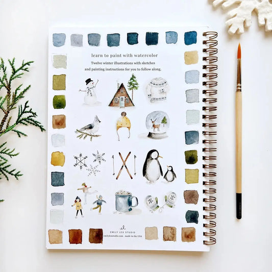Winter Watercolor Workbook Rust & Cinder