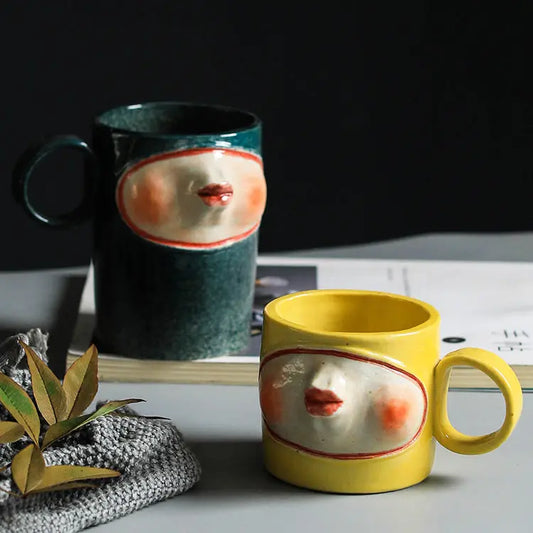 Surreal Folk Art Mug | Assorted Styles Yiwu Renfan Trading Co LTD