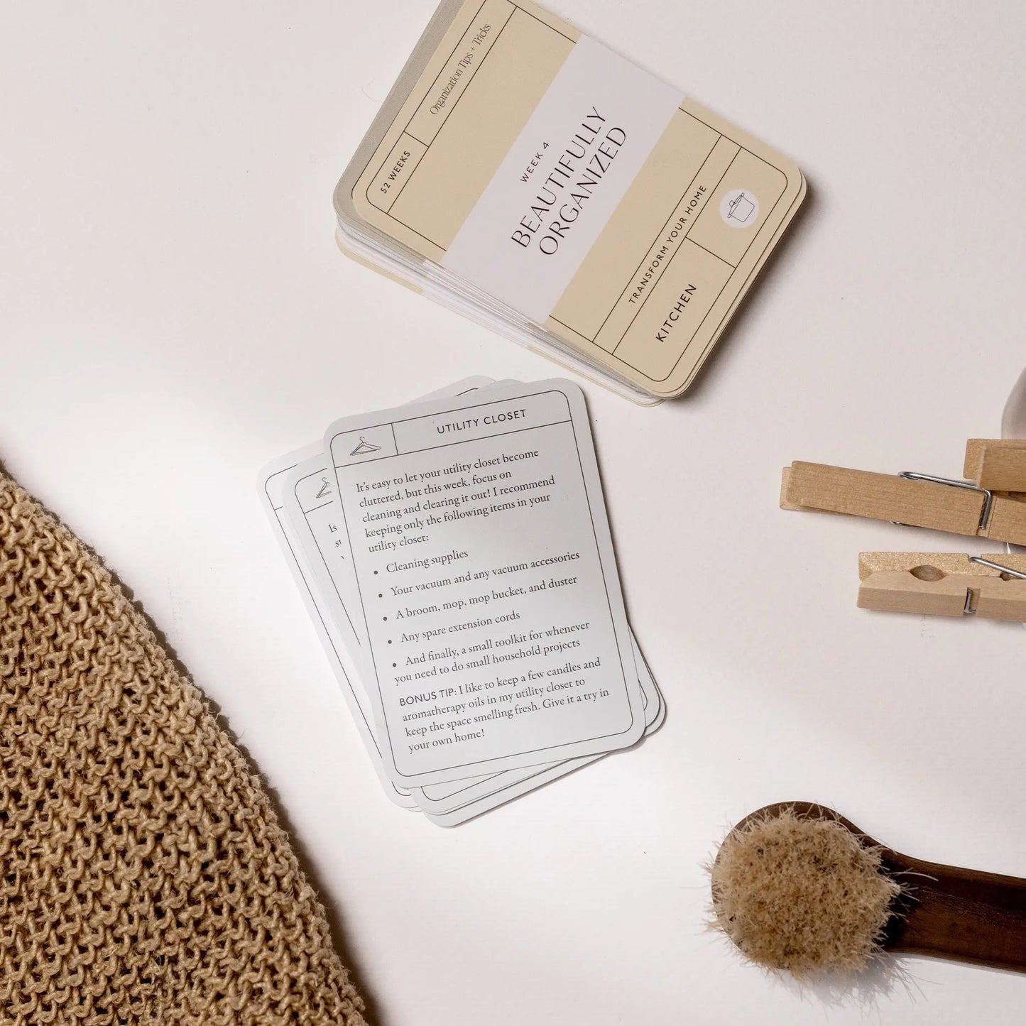 Beautifully Organized In 52 Weeks | Card Deck Paige Tate and Co.