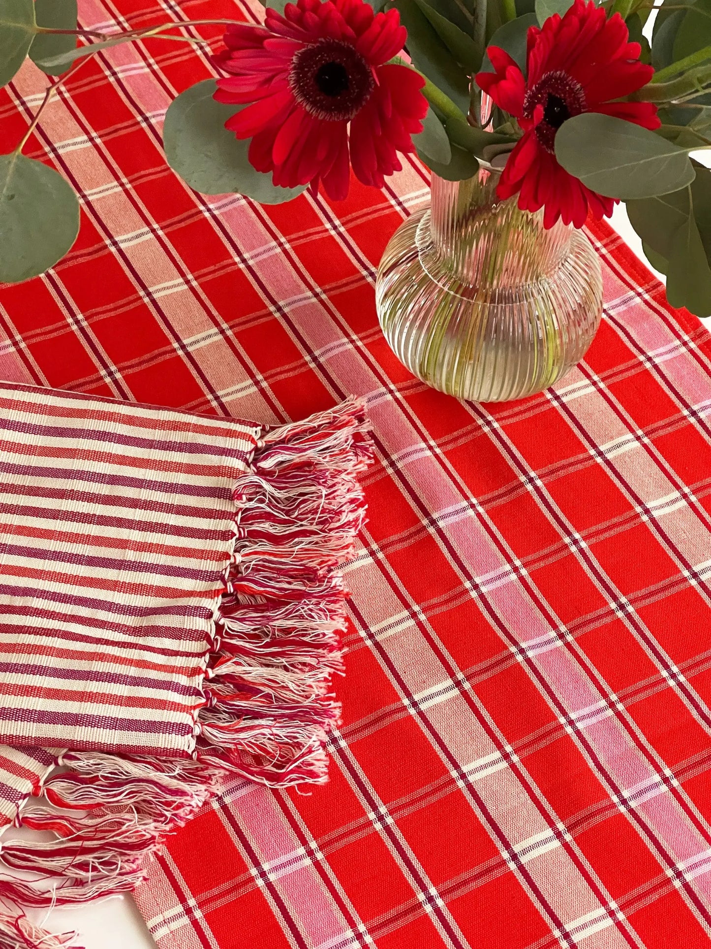 Camila Plaid Table Runner Archive New York