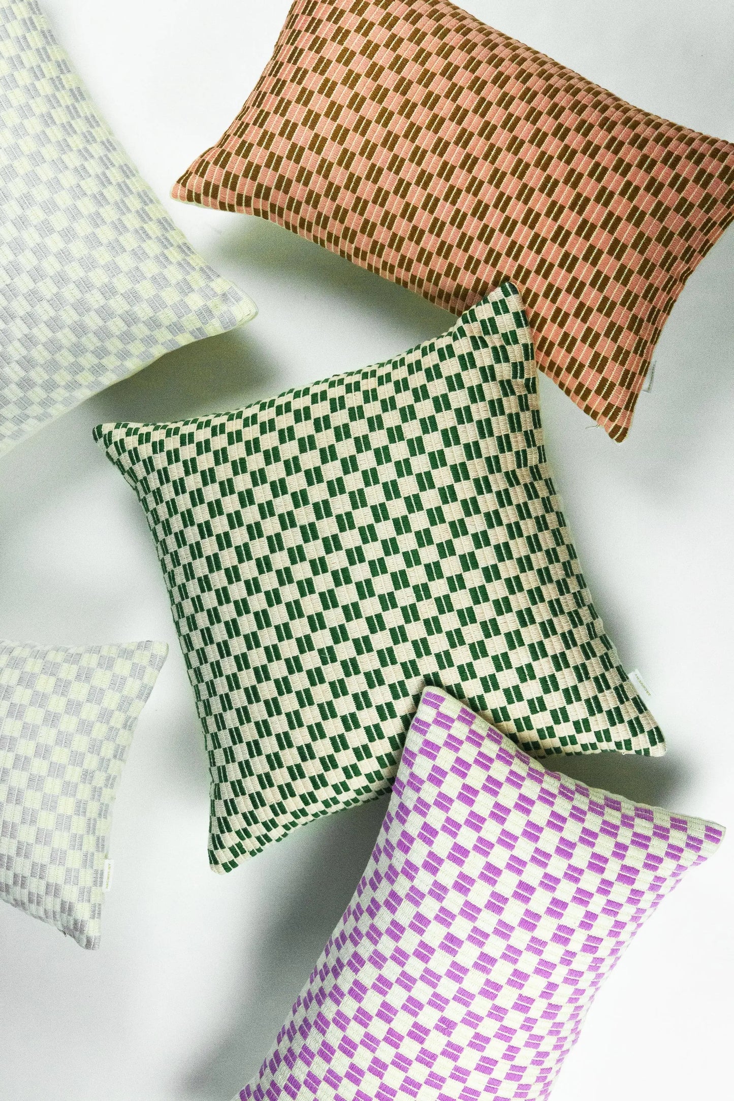Chessboard Pillow in Ice Archive New York