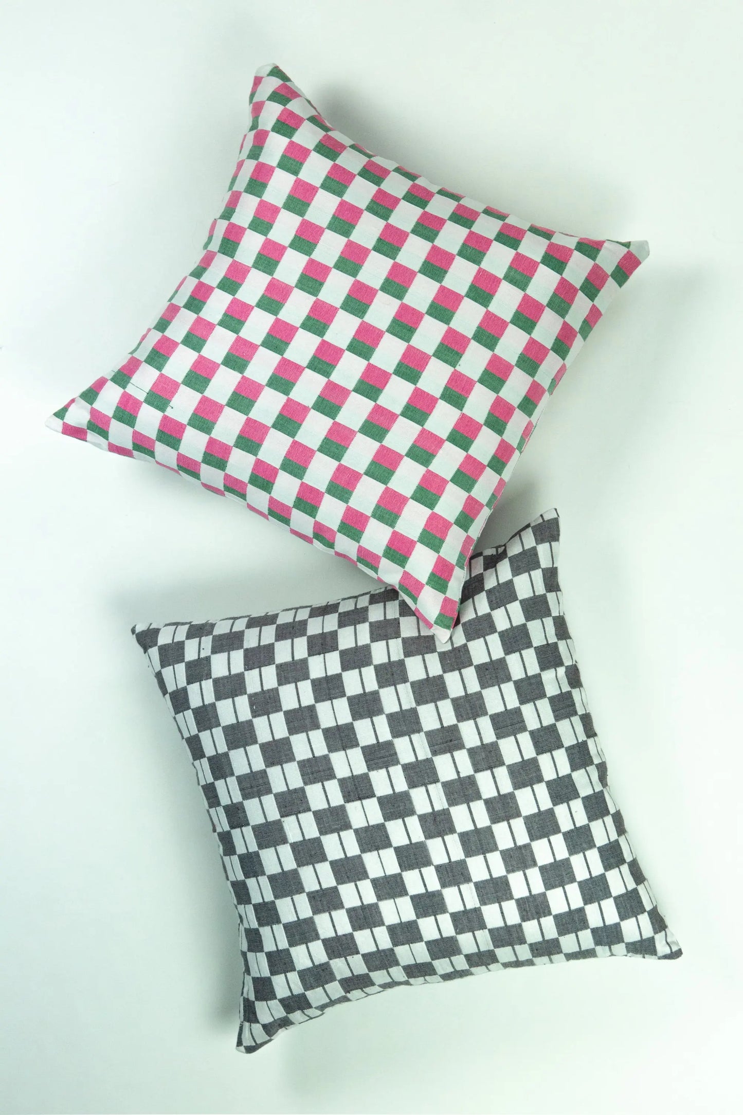 Geocheck Bauhaus Pillow in Pewter Archive New York