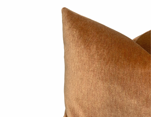 New Fortune Velvet Pillow Cover | Cinnamon