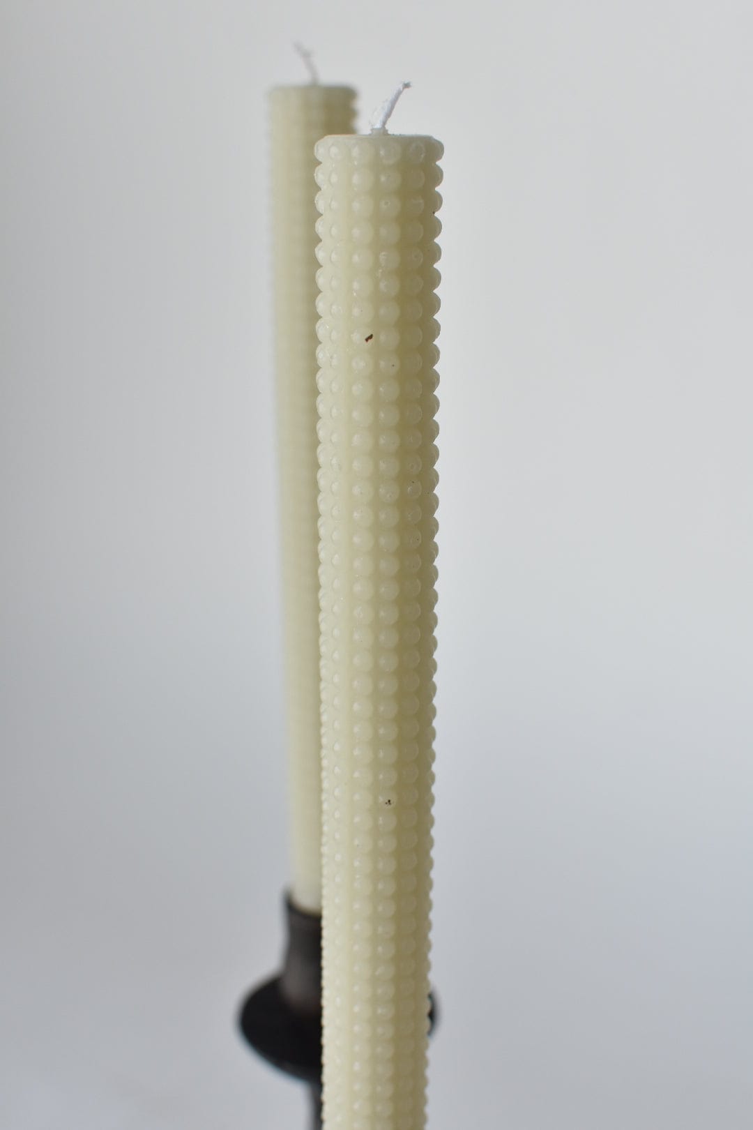 Hobnail Tapered Candle Pair