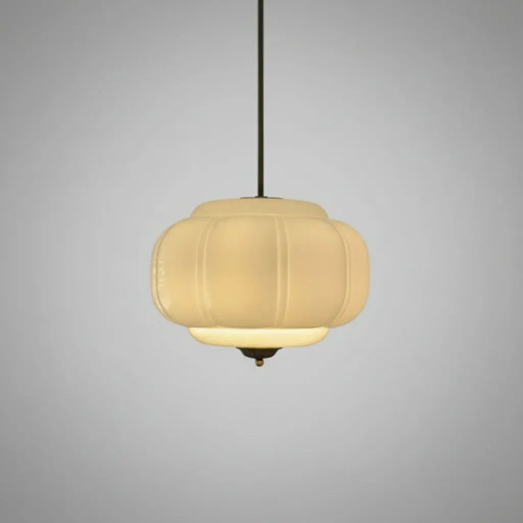 Bulbous Pendant | Milk Glass Decor Steals
