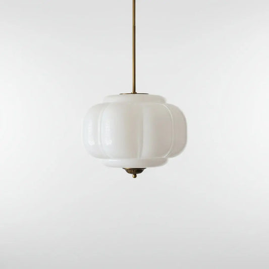 Bulbous Pendant | Milk Glass Decor Steals
