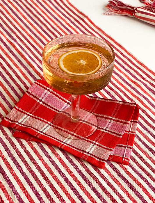 Camila Plaid Cocktail Napkins | Set of 4