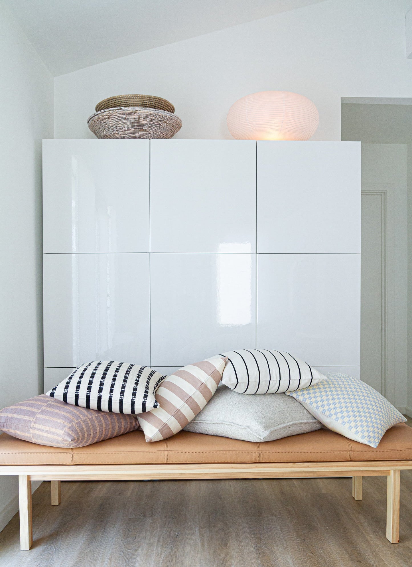 Postmodern Stripe Pillow in Contrast