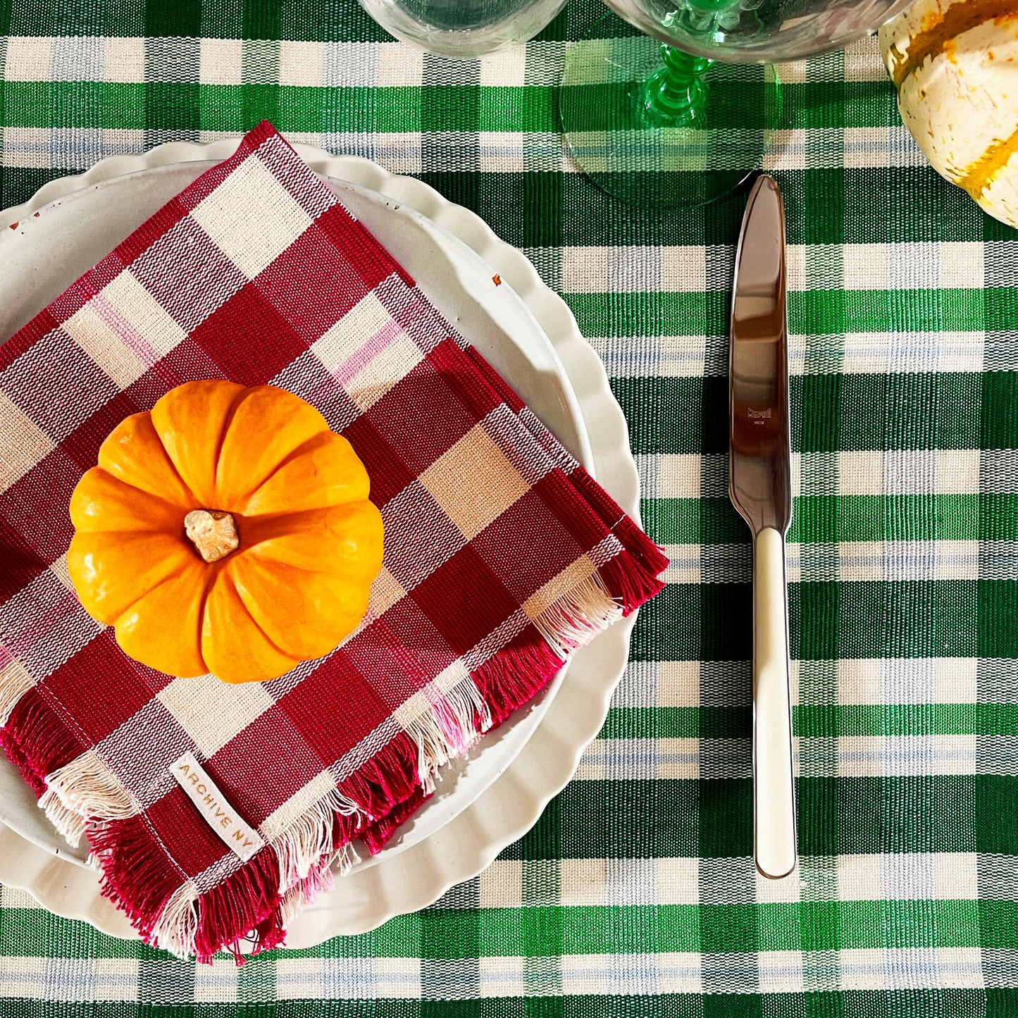 Abigail Plaid Party Napkins | Set of 4