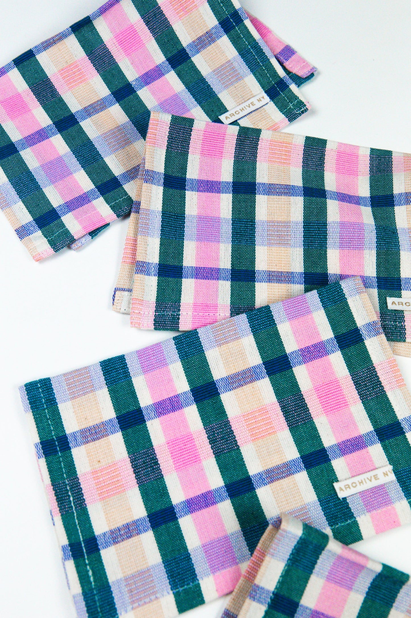 Lola Plaid Cocktail Napkin | Set of 4