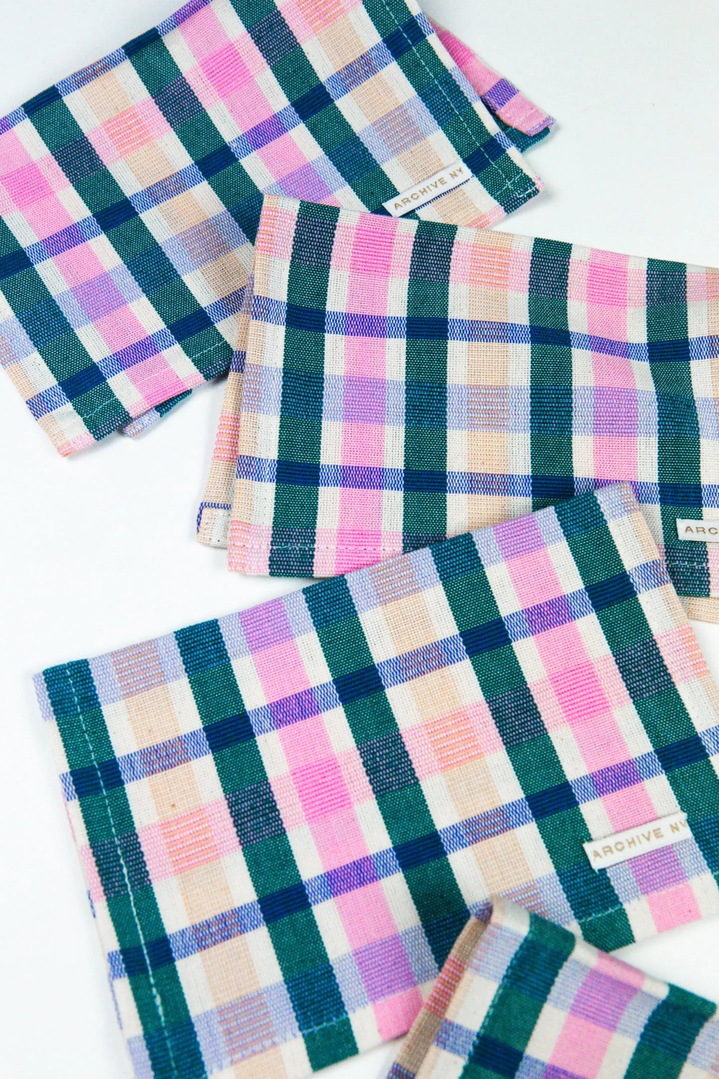 Lola Plaid Cocktail Napkin | Set of 4 Archive New York