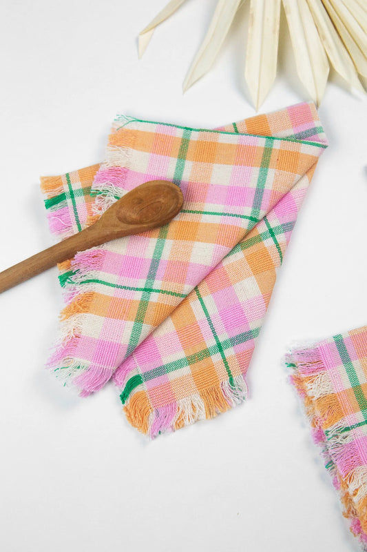 Marguerite Plaid Party Napkins | Set of 4 Archive New York