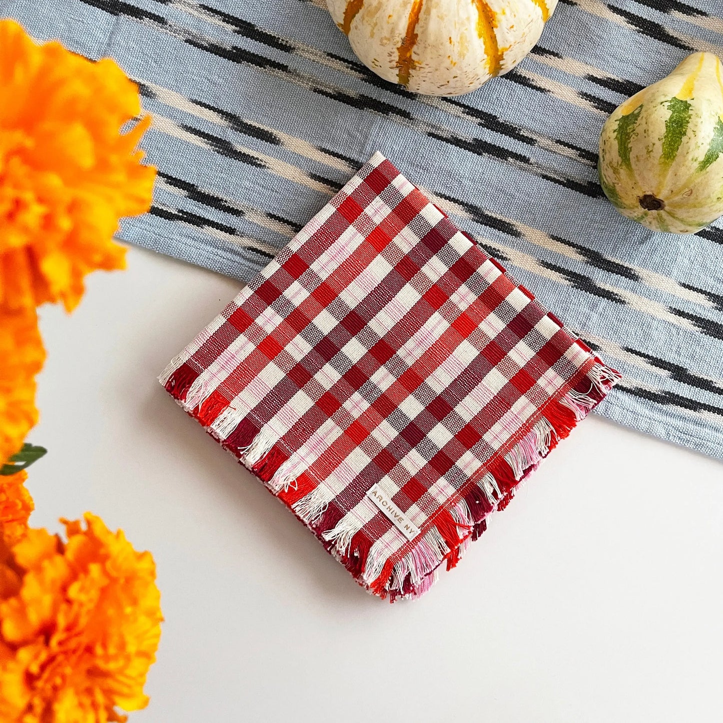 Noel Plaid Party Napkins | Set of 4 Archive New York
