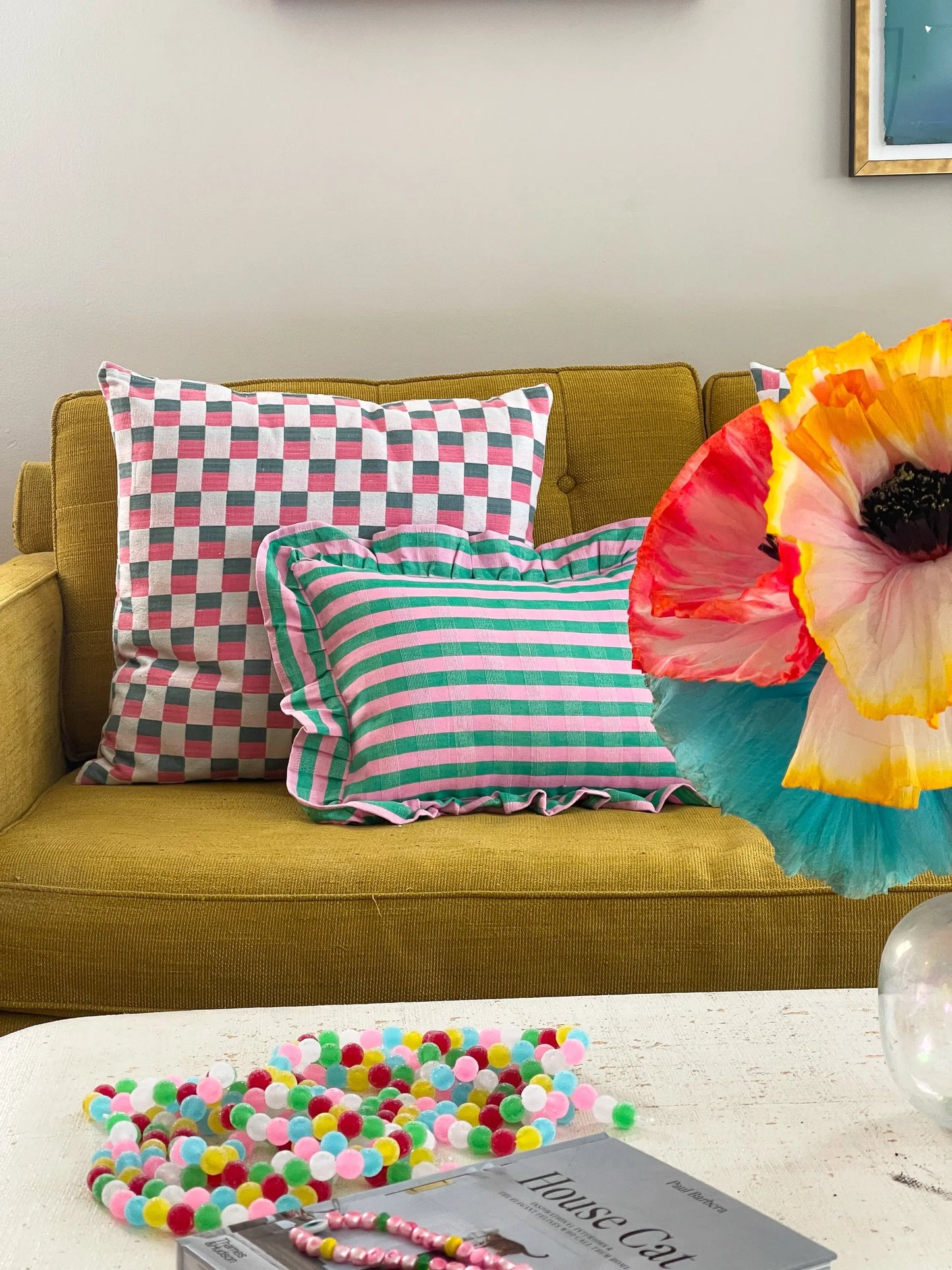 Postmodern Stripe Pillow in Deco | Variety Archive New York