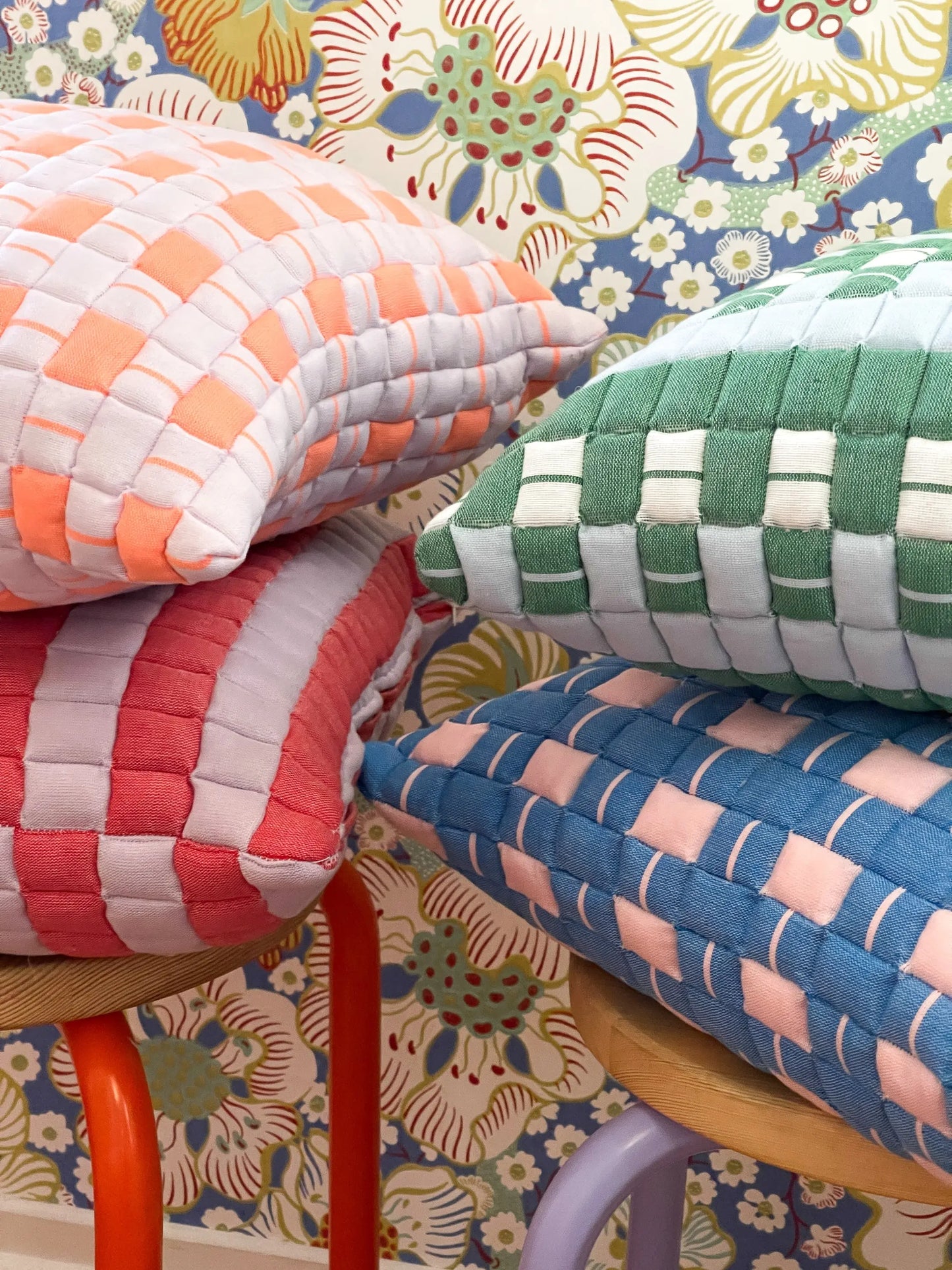 Postmodern Quilted Pillow in Rebel Archive New York