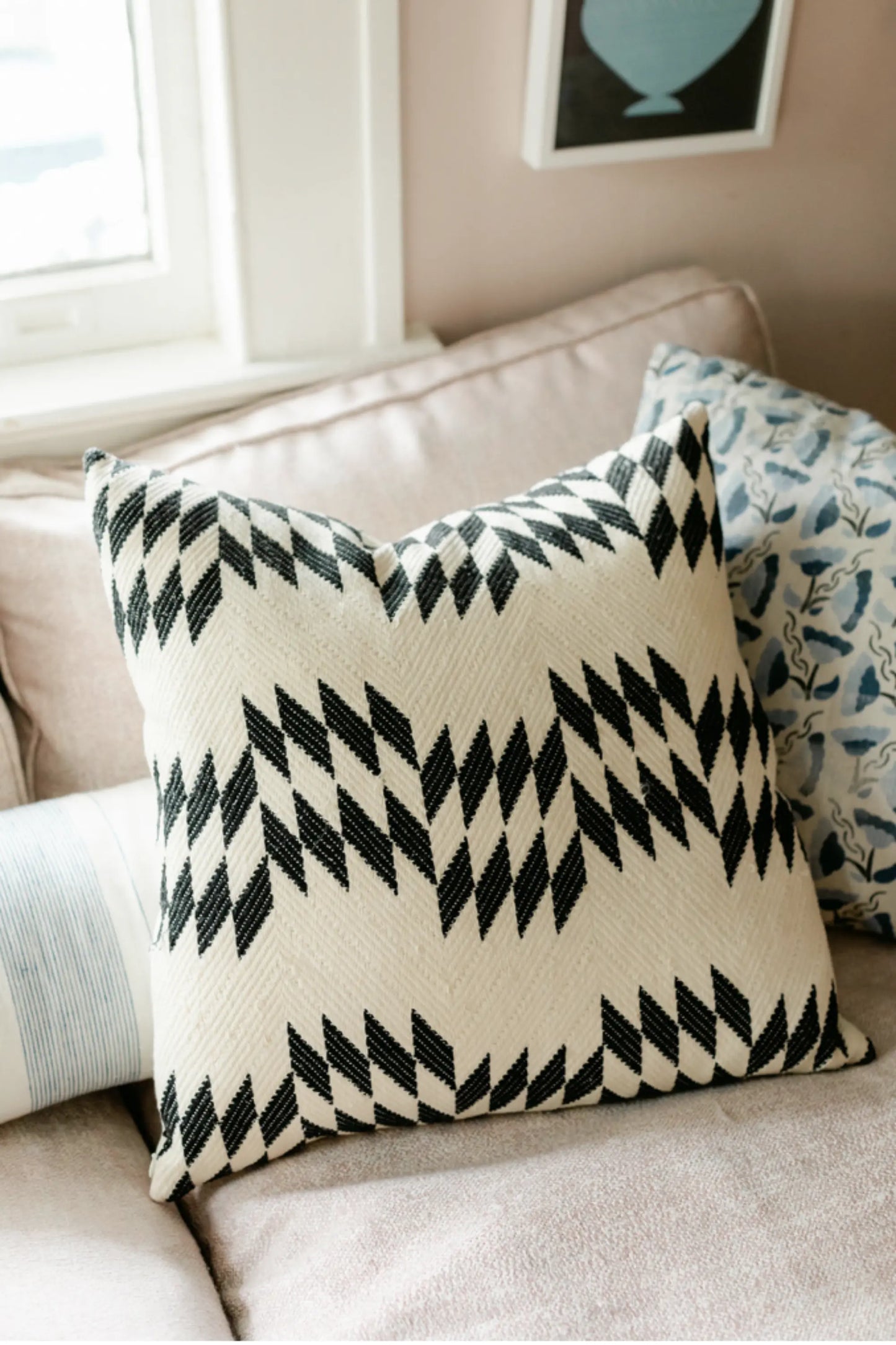 Optic Quilt Pillows in Contrast Archive New York
