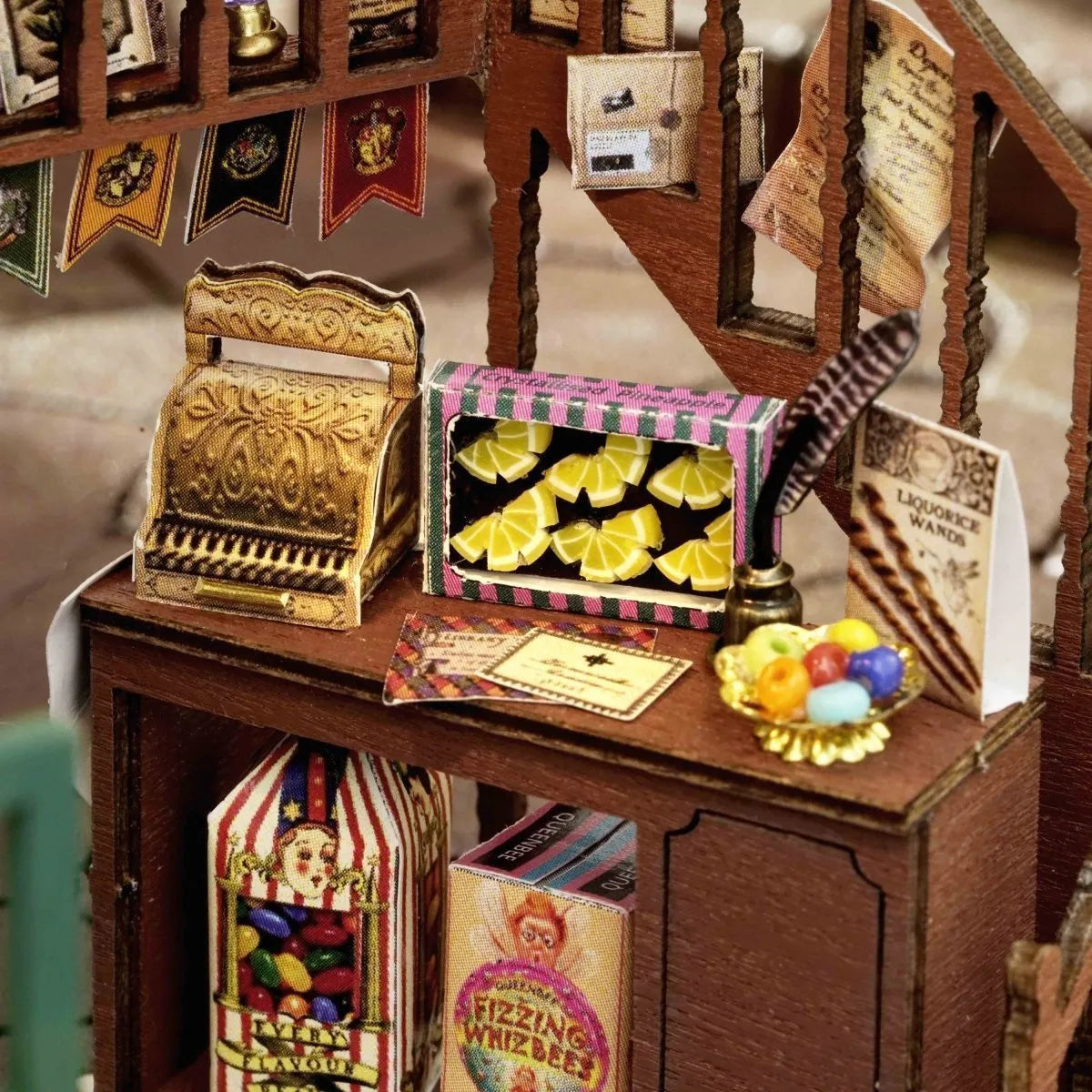 Miniature Wizardi Roombox Kit - Magic Shop Dollhouse Kit-2