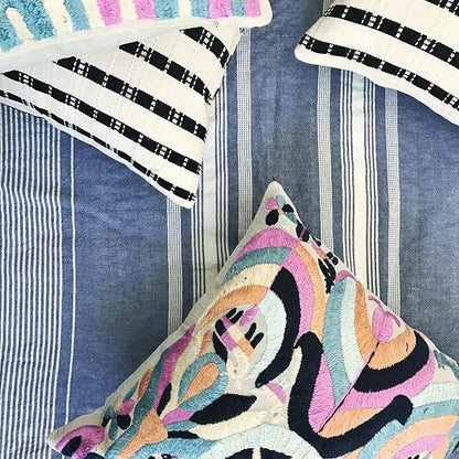 Postmodern Stripe Pillow in Contrast