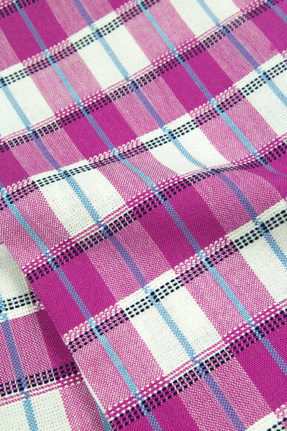 San Andres Gingham Pink & White Napkins | Set of 4
