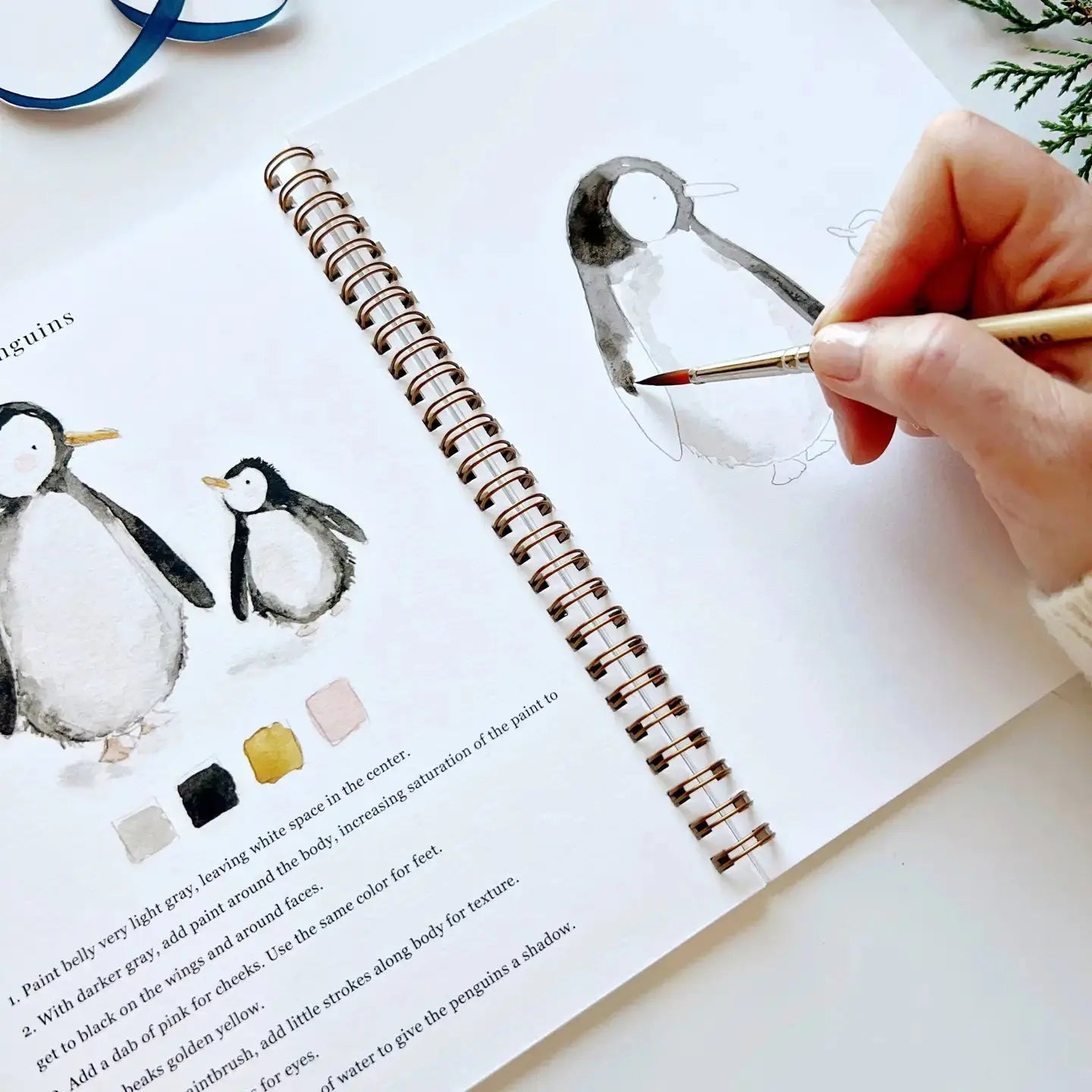 Winter Watercolor Workbook Rust & Cinder