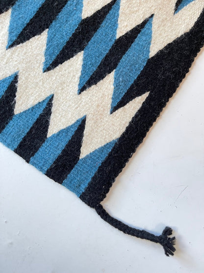 Optic Rug in Azul Maya