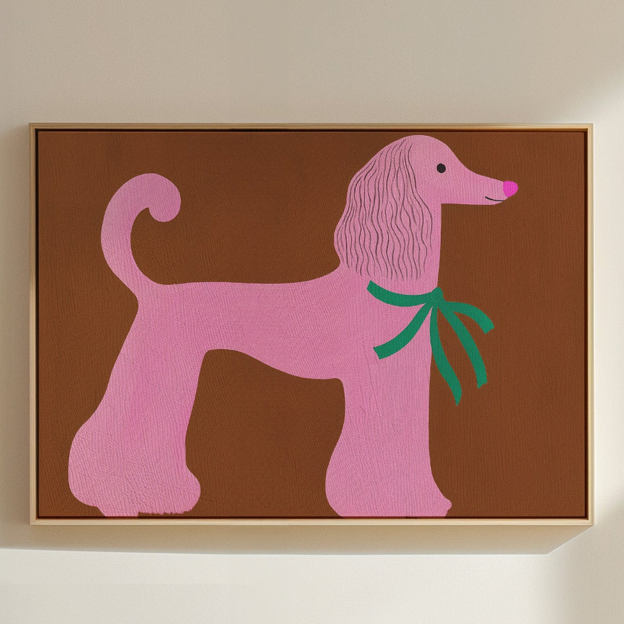 Pink Poodle Pop Art