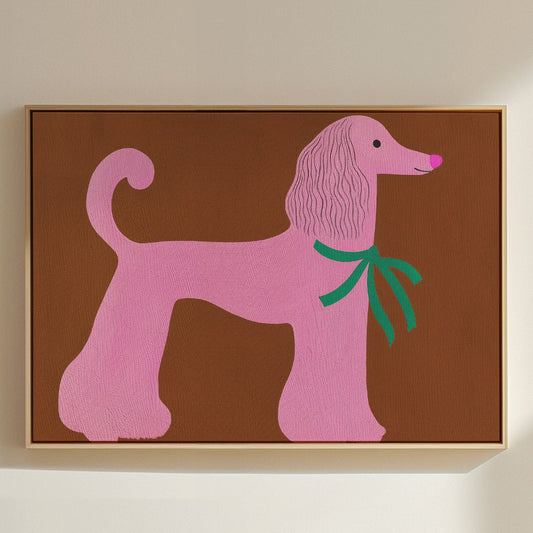 Pink Poodle Pop Art