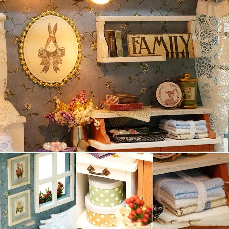 Miniature Wizardi Roombox Kit - Summer Terrace Dollhouse Kit-4