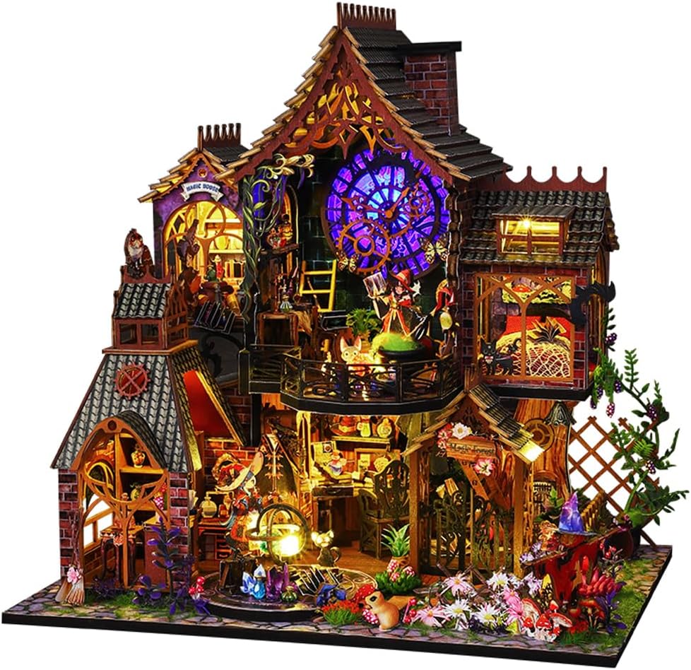 Miniature Wizardi Roombox Kit - Magic Forest Dollhouse Kit-0