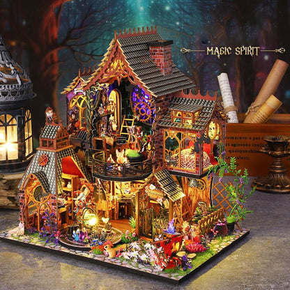 Miniature Wizardi Roombox Kit - Magic Forest Dollhouse Kit-2