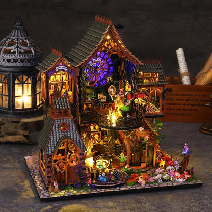 Miniature Wizardi Roombox Kit - Magic Forest Dollhouse Kit-3