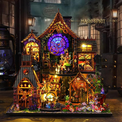 Miniature Wizardi Roombox Kit - Magic Forest Dollhouse Kit-1