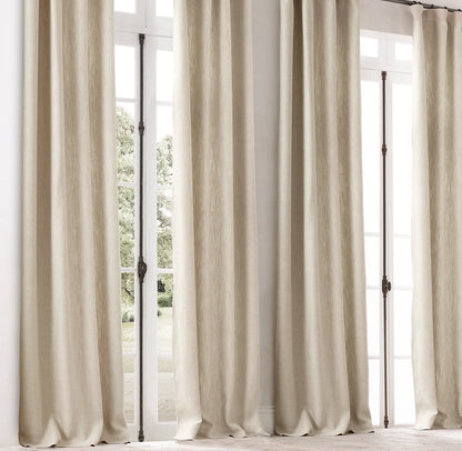 Heavyweight Organic Cotton Curtains with Liner | Windproof & Thermal | Made in UK-0