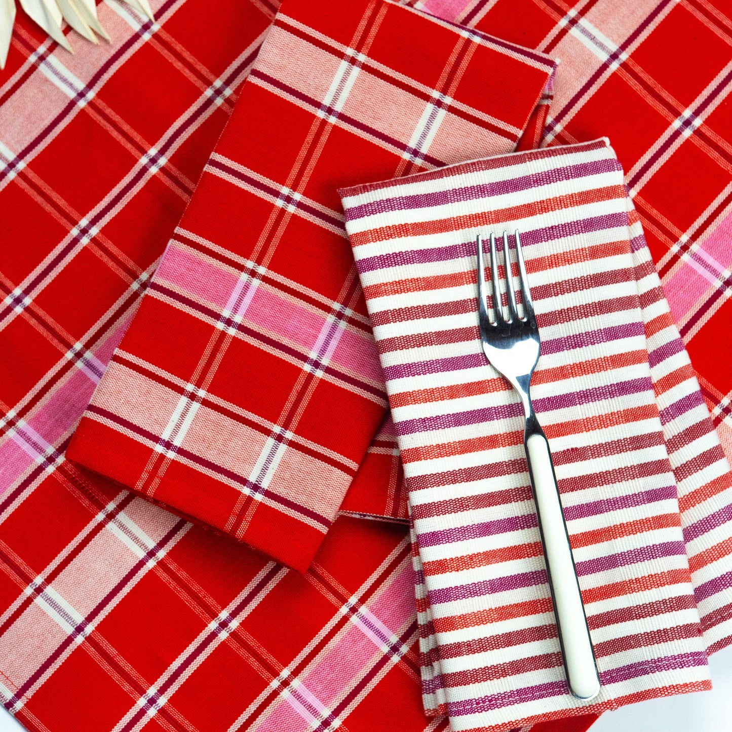 Camila Plaid Dinner Napkins | Set of 4