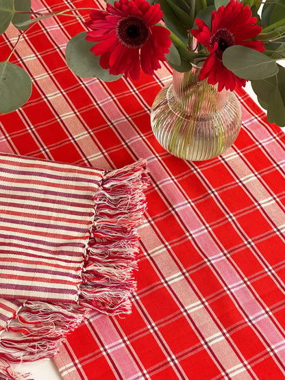 Camila Plaid Table Runner