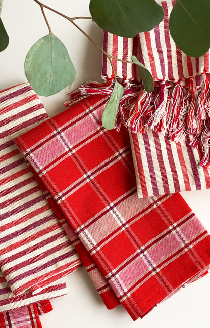 Camila Plaid Dinner Napkins | Set of 4