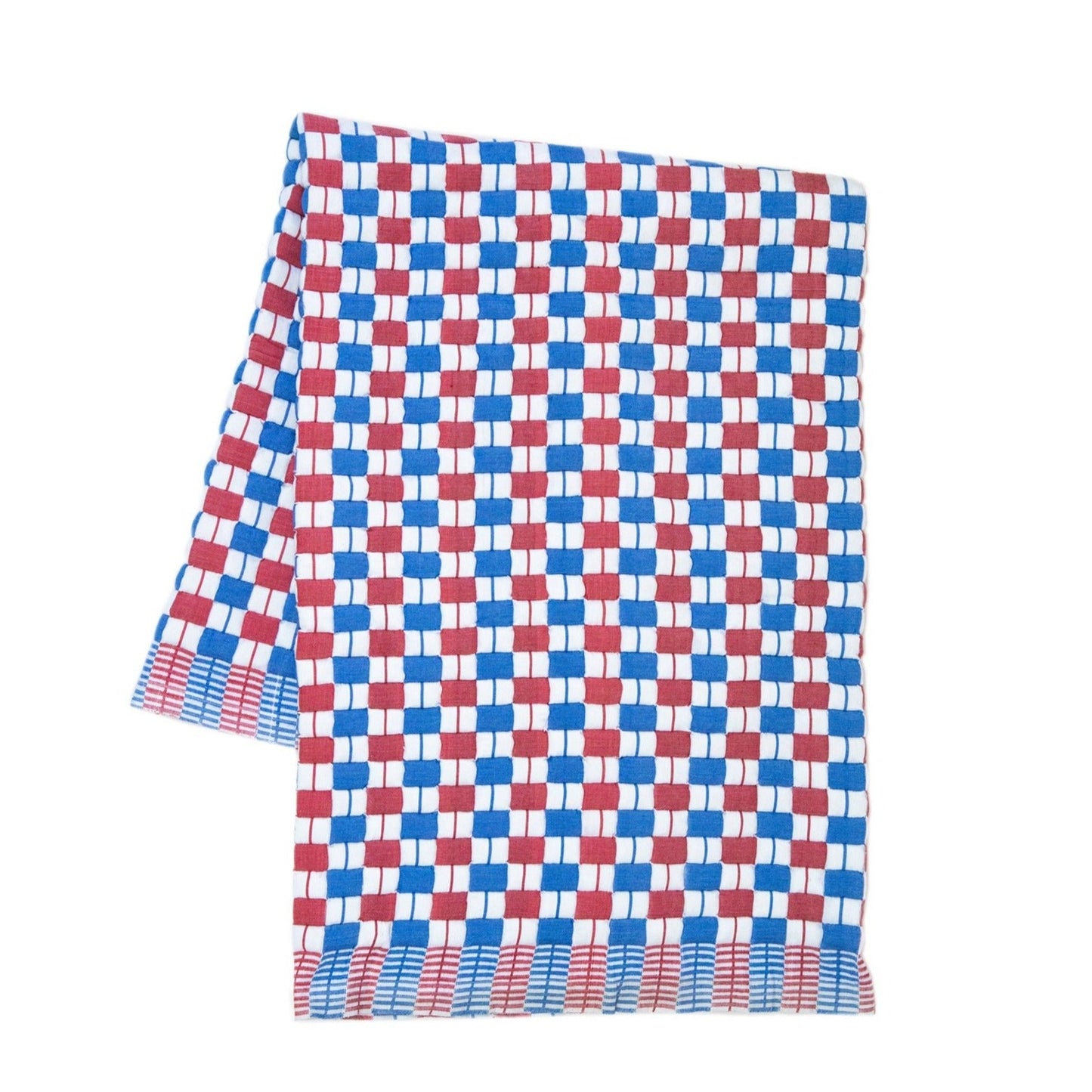 Geocheck Bauhaus Quilted Blanket in Americana