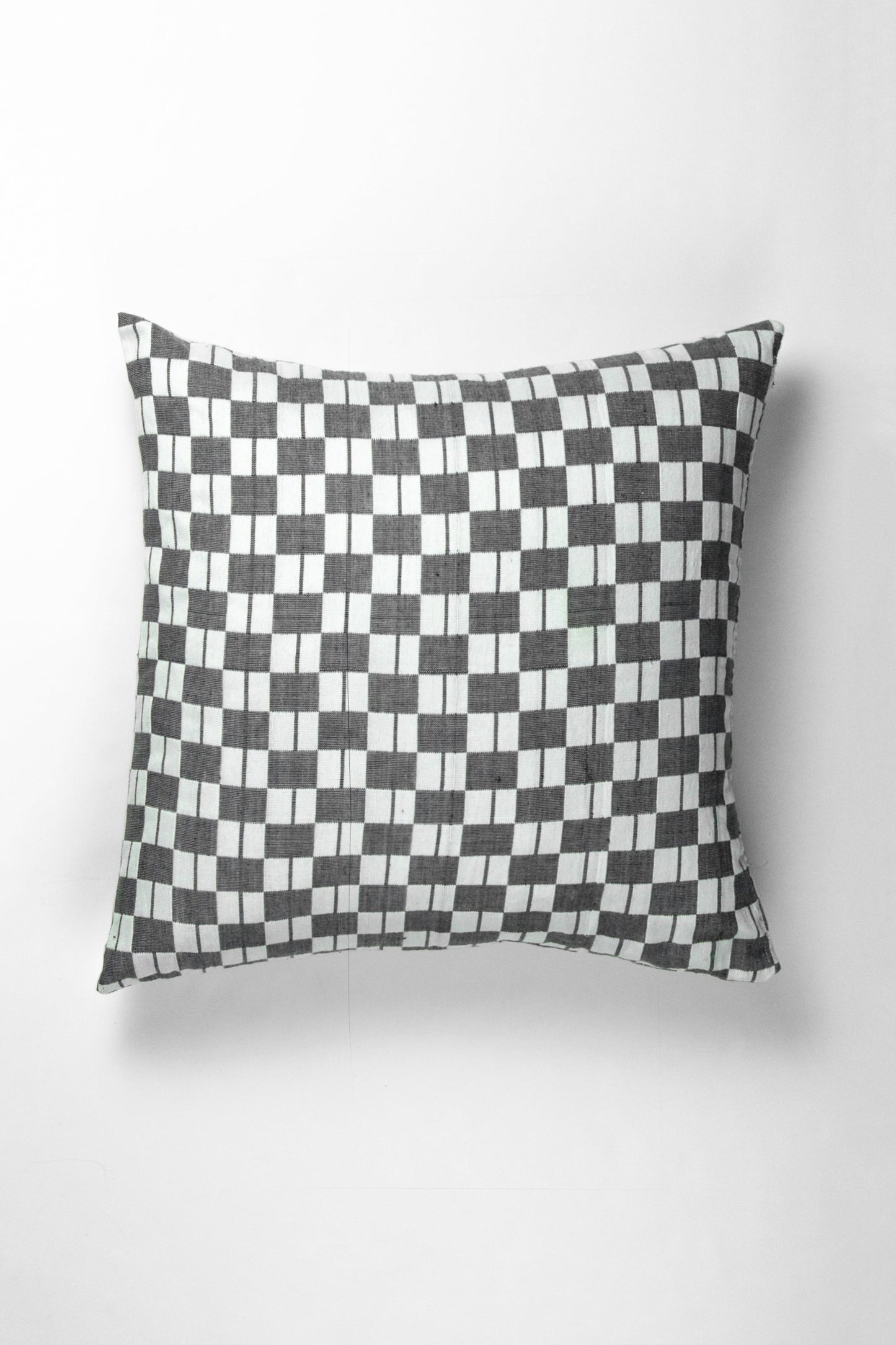 Geocheck Bauhaus Pillow in Pewter