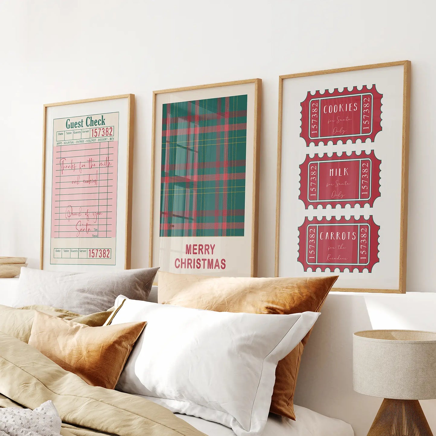 Santa Slip Print | Set of 3