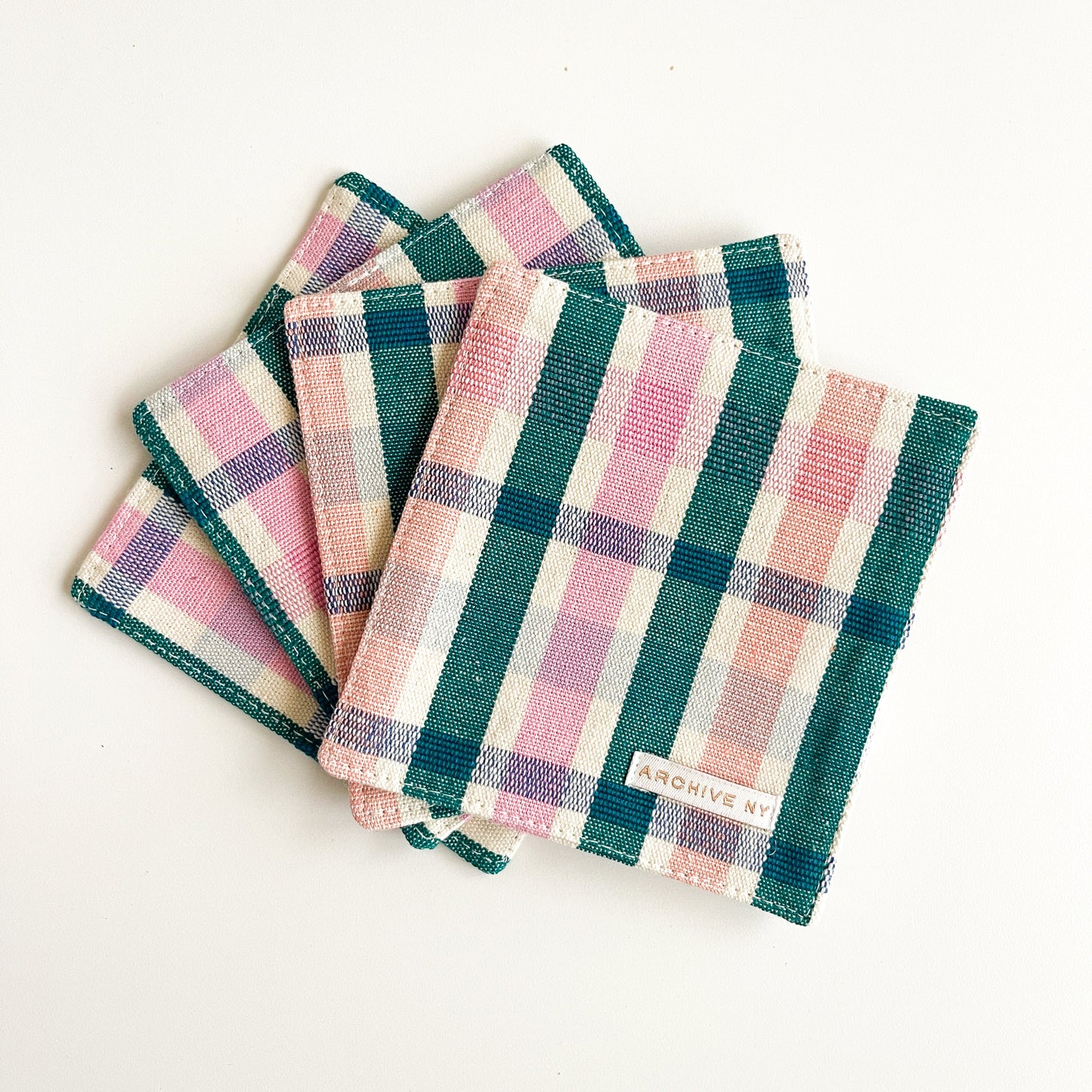 Lola Plaid Coasters | Set of 4