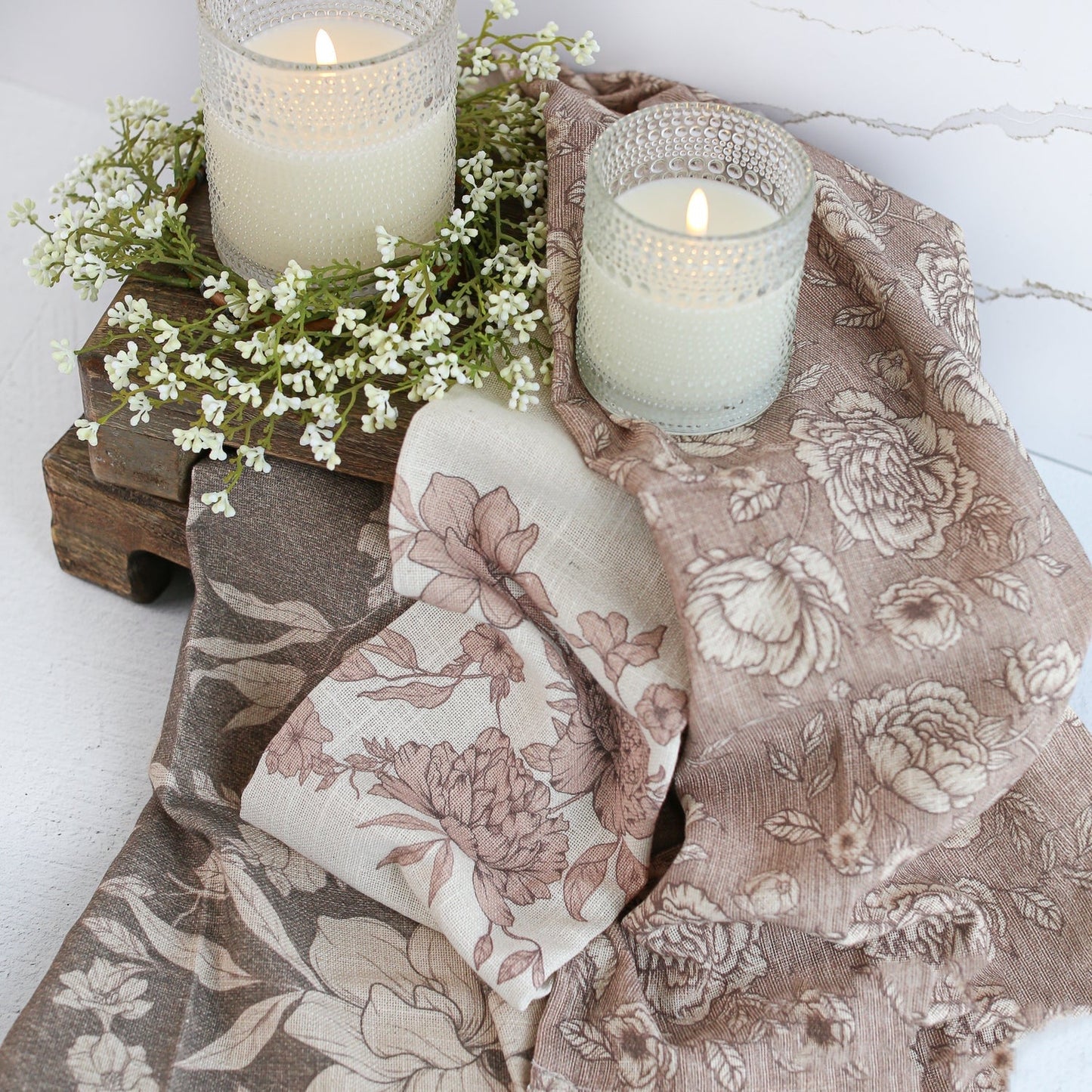 Hobnail Flameless Candle