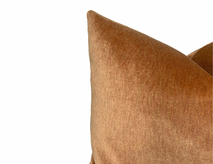 New Fortune Velvet Pillow Cover | Cinnamon