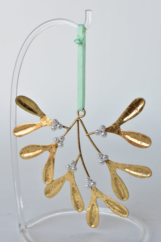 Gilded Mistletoe Ornament