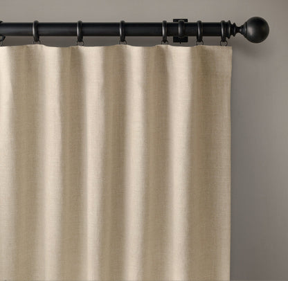 Heavyweight Organic Cotton Curtains with Liner | Windproof & Thermal | Made in UK-1