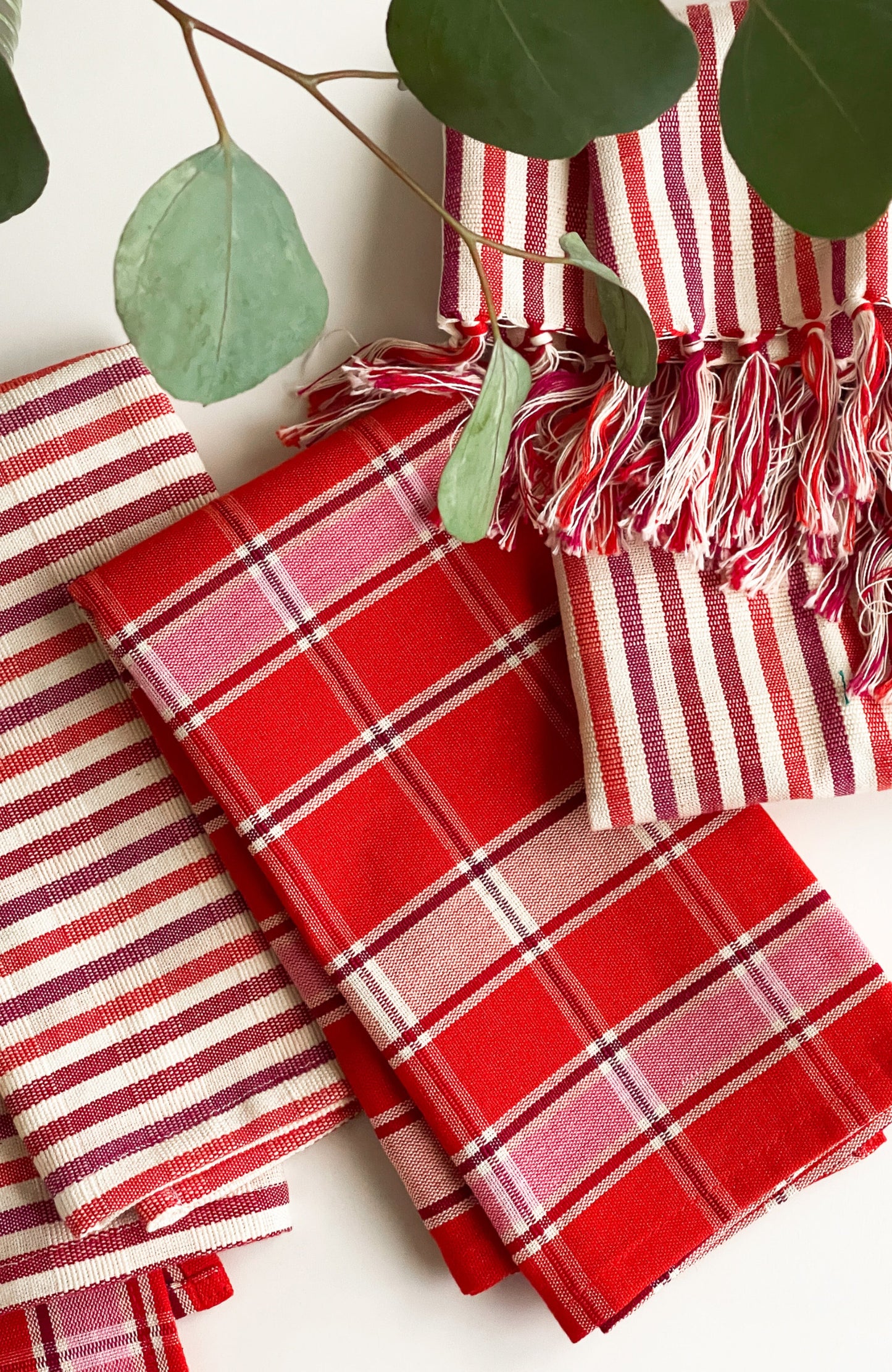 Elina Striped Dinner Napkins | Set of 4