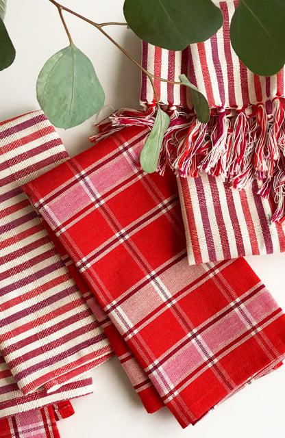 Elina Striped Dinner Napkins | Set of 4