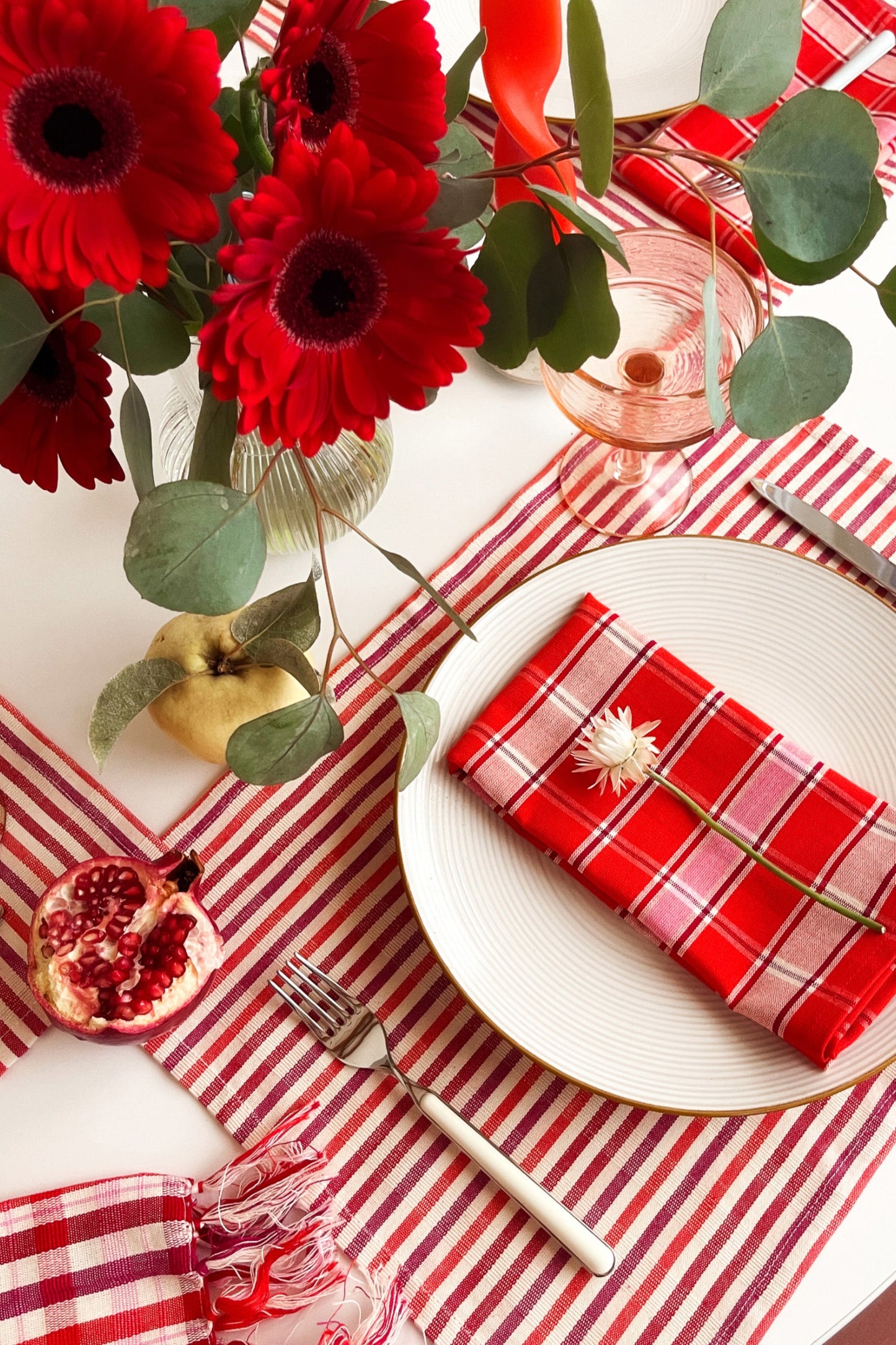 Camila Plaid Dinner Napkins | Set of 4