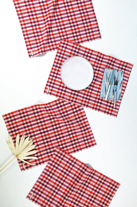 Noel Plaid Placemats | Set of 4